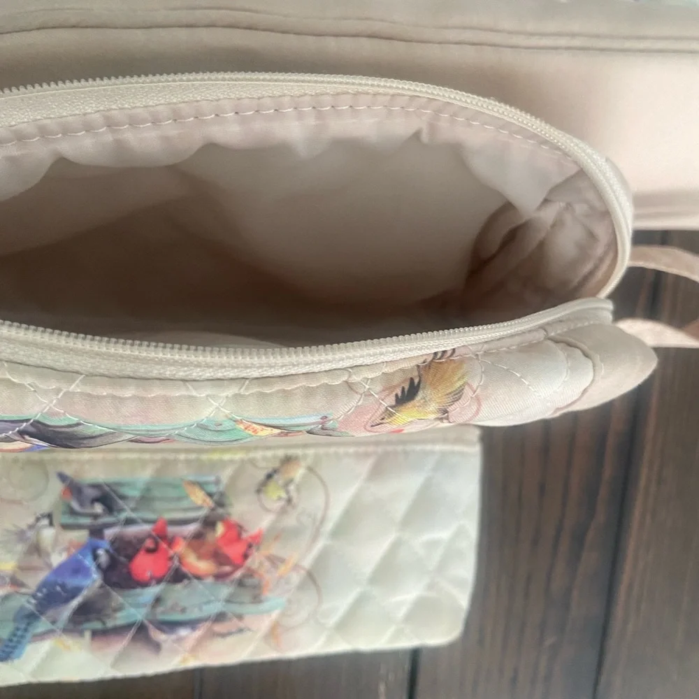 The Bradford Exchange morning grenade quilted tote bag with 2 pouches